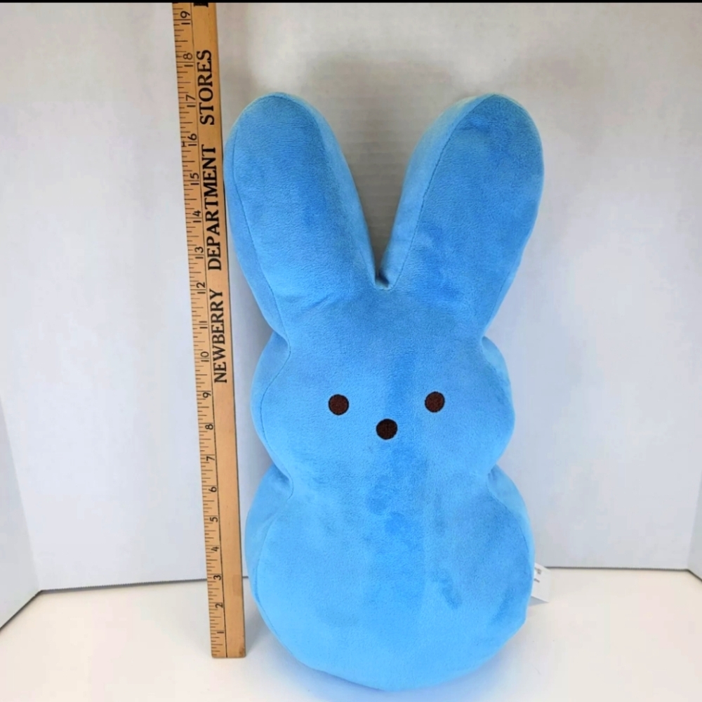 Peeps Large Blue Plush Peep Stuffed Animal 18” Easter Peep Plush Bunny - Picture 3 of 7